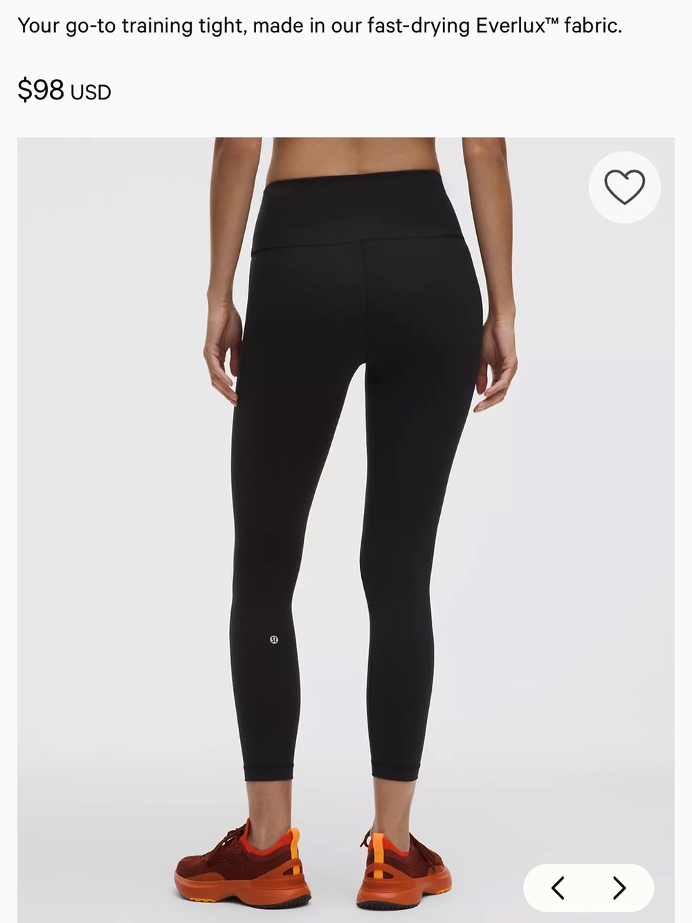 lululemon athletica Black High-Rise Leggings